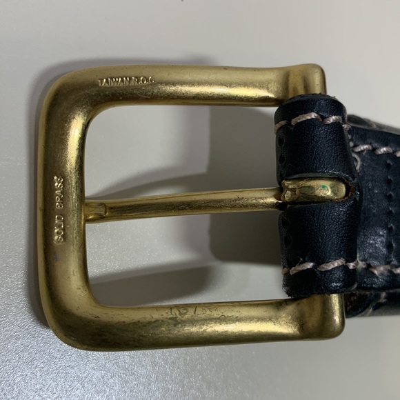 Taiwan ROC Black Leather Belt - Picture 2 of 3